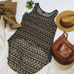 Forever 21 Sleeveless Top Black/ Brown Size Small